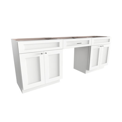 DISAR 90 Double Bathroom Vanity Base Only | Wayfair